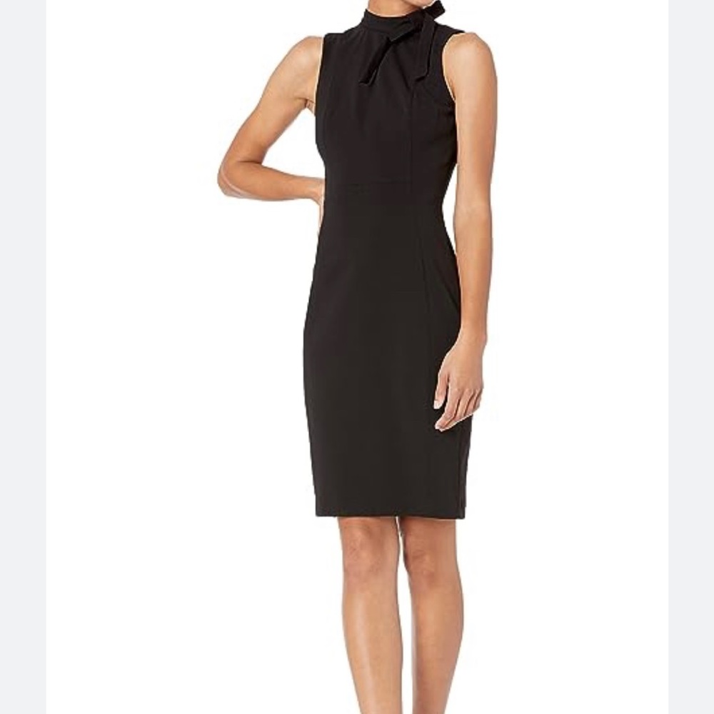 Calvin Klein Neck Tie Sheath Dress size 2